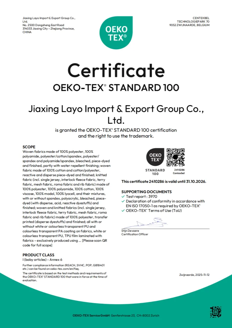 Oeko-Tex standard 100