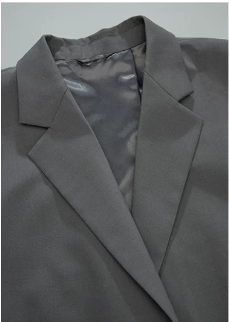 Quiet Luxury Relaxed H-Line Wool Blazer Women Office Tailored Suit Jacket