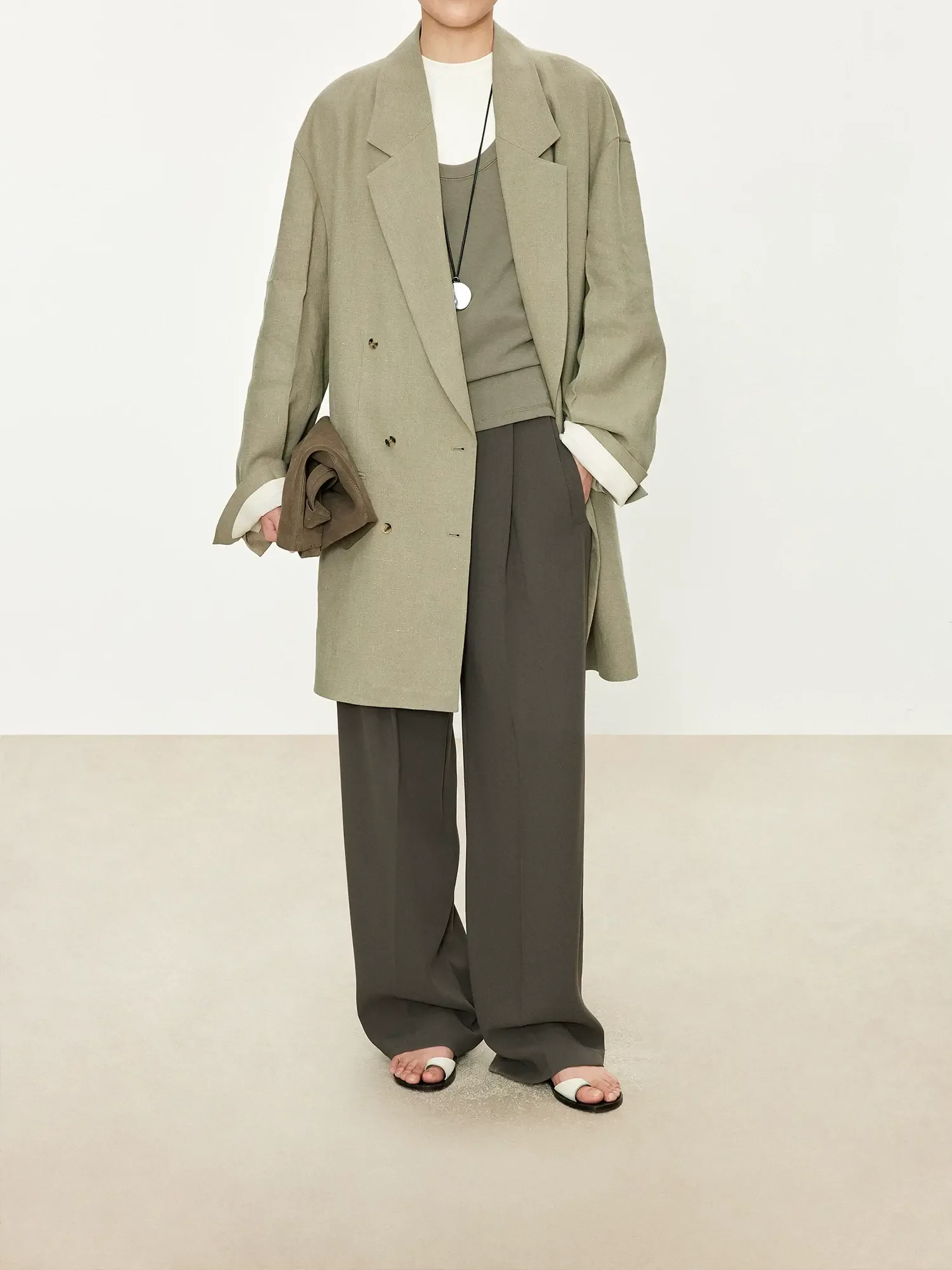 Women High-Waisted Wide-Leg Trousers