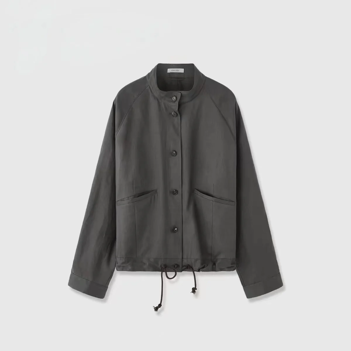 Women's Stand Collar Linen Jacket