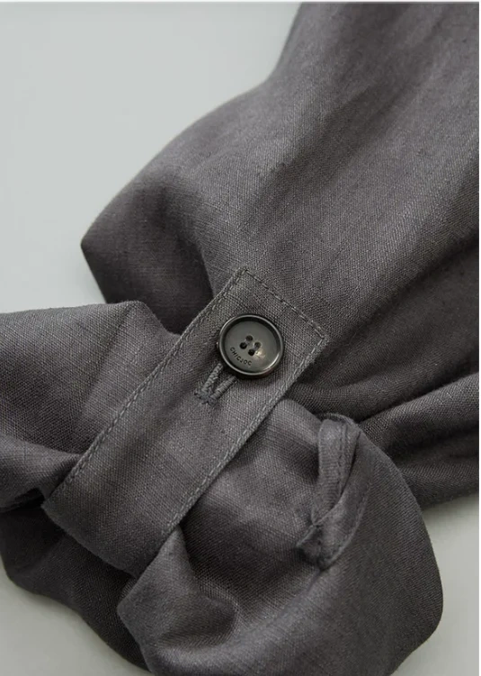 Women's Stand Collar Linen Jacket