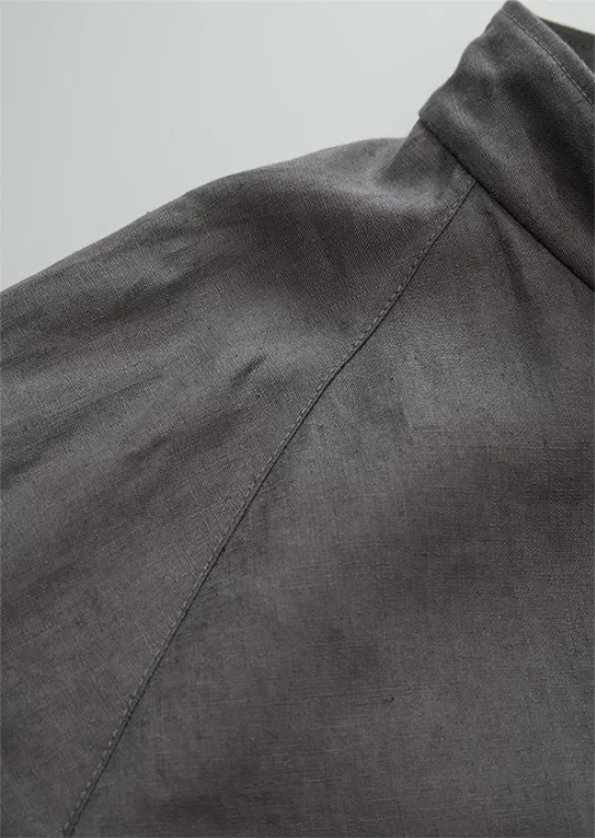 Women's Stand Collar Linen Jacket