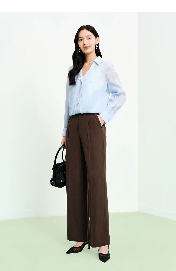 Women's A Line Wide Leg Trousers