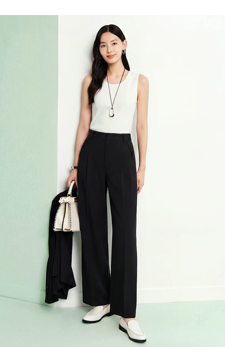 Women's A Line Wide Leg Trousers