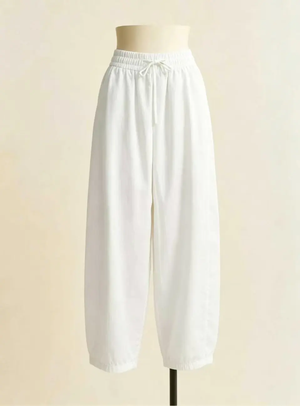 Women’s Elastic Waist Wide Leg Casual Trousers