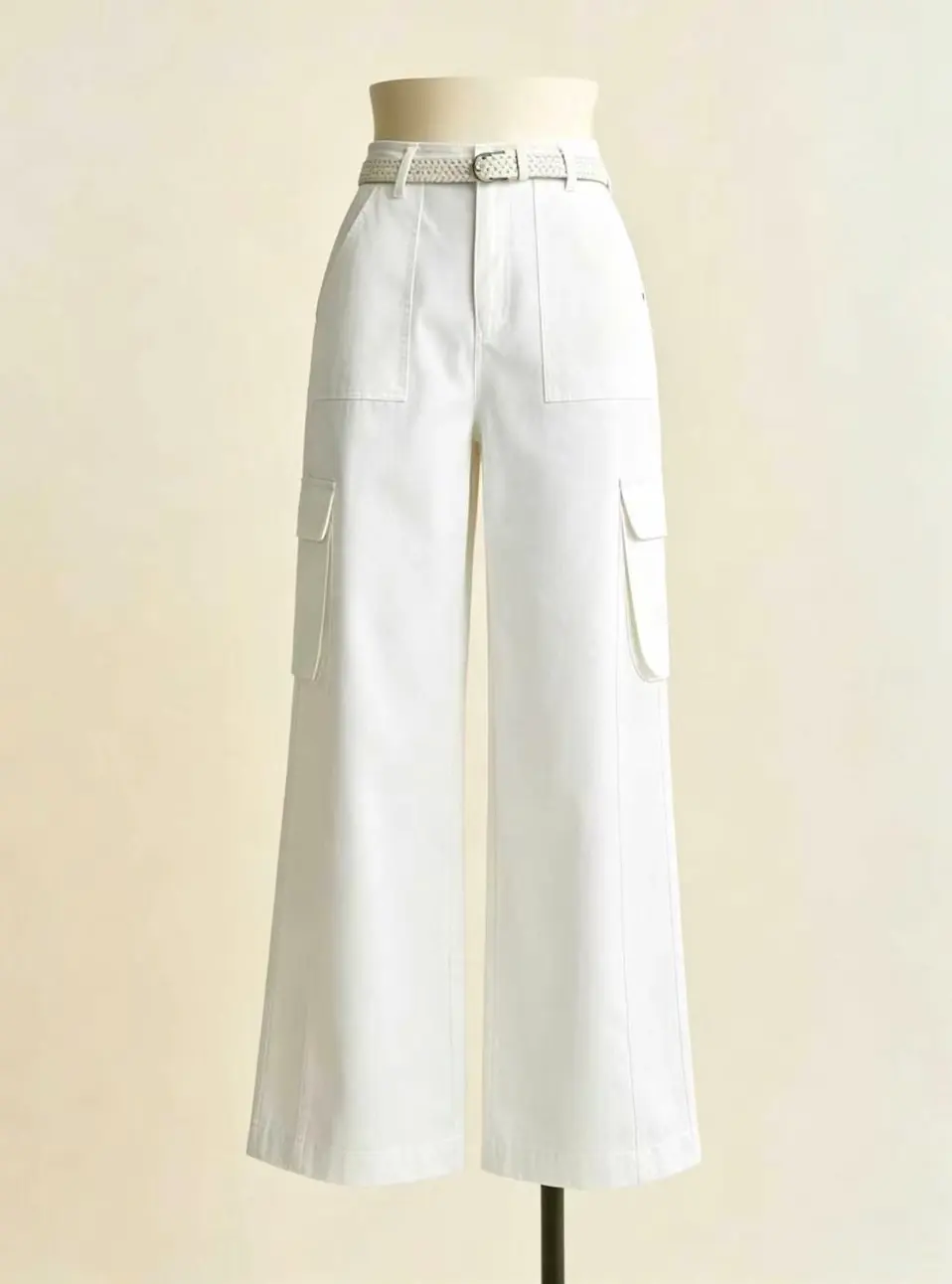 Women’s High Waist Cargo Wide Leg Trousers