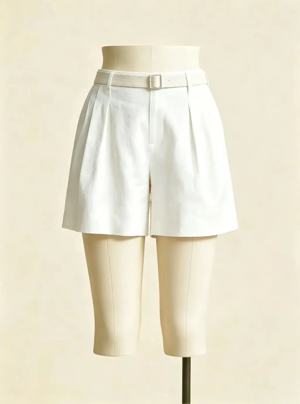 Women's High Waist Linen Wide Leg Shorts