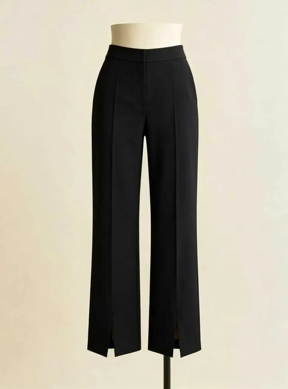 Women's High Waist Split Hem Tapered Casual Trousers