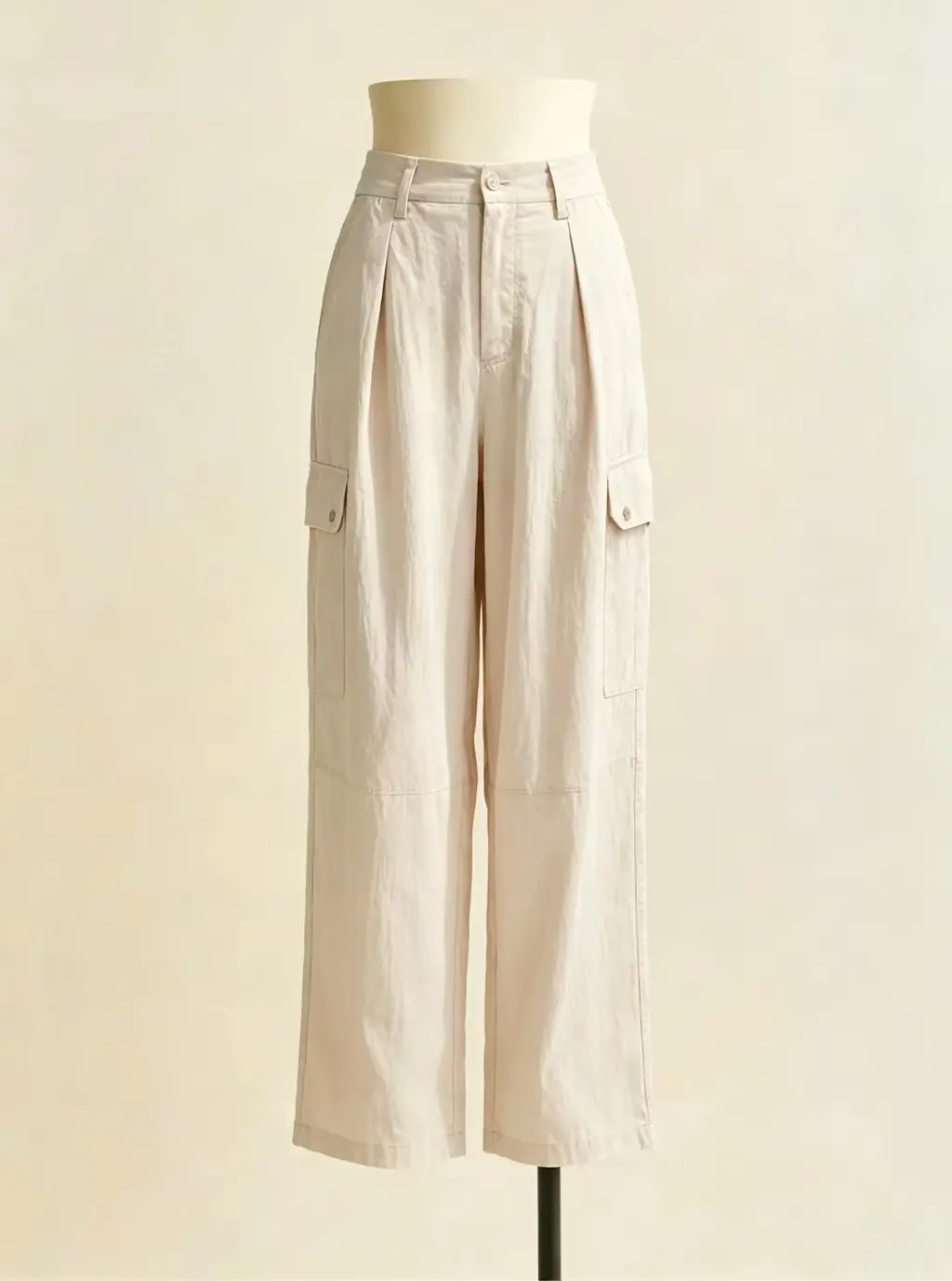 Women's High Waist Wide Leg Cargo Banana Pants