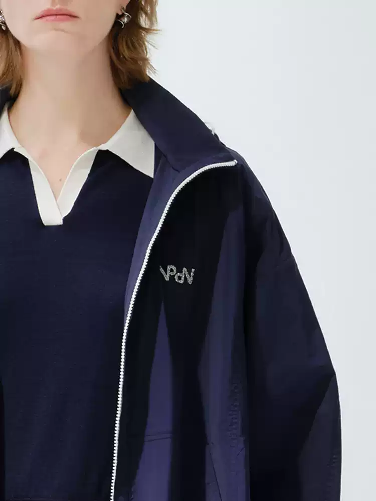 Women's Loose Hooded Long Sleeve Outdoor Jacket