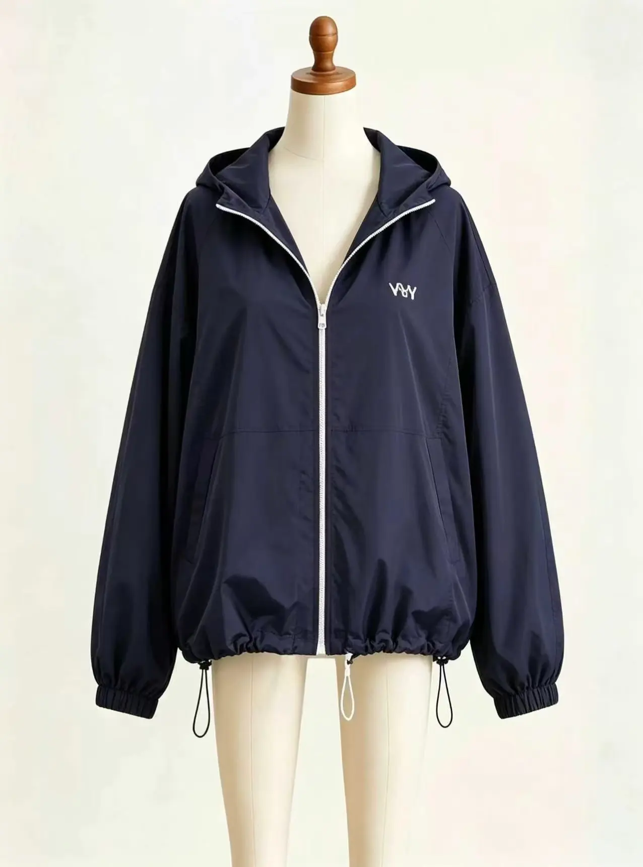 Women's Loose Hooded Long Sleeve Outdoor Jacket