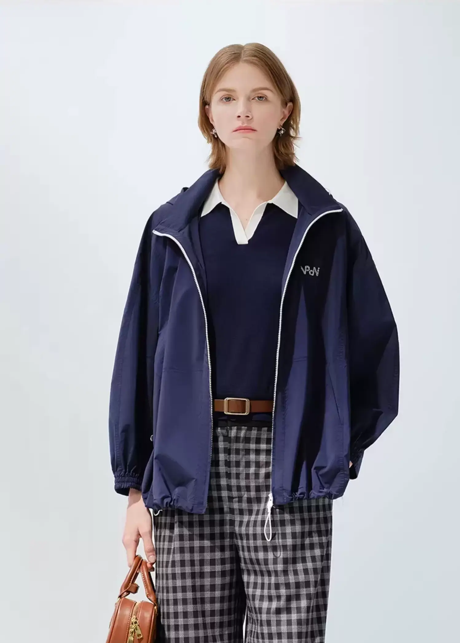 Women's Loose Hooded Long Sleeve Outdoor Jacket