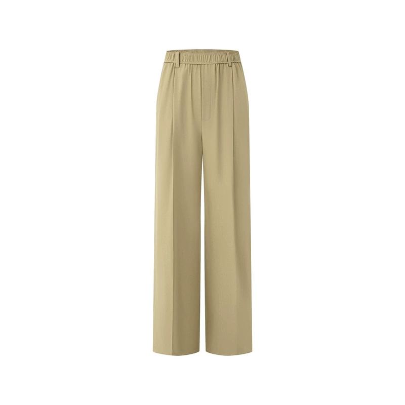 Women's Natural Waist Loose Wide Leg Trousers