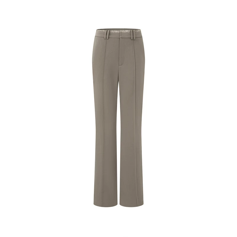 Women's Natural waist Polyester blend Flared Pants