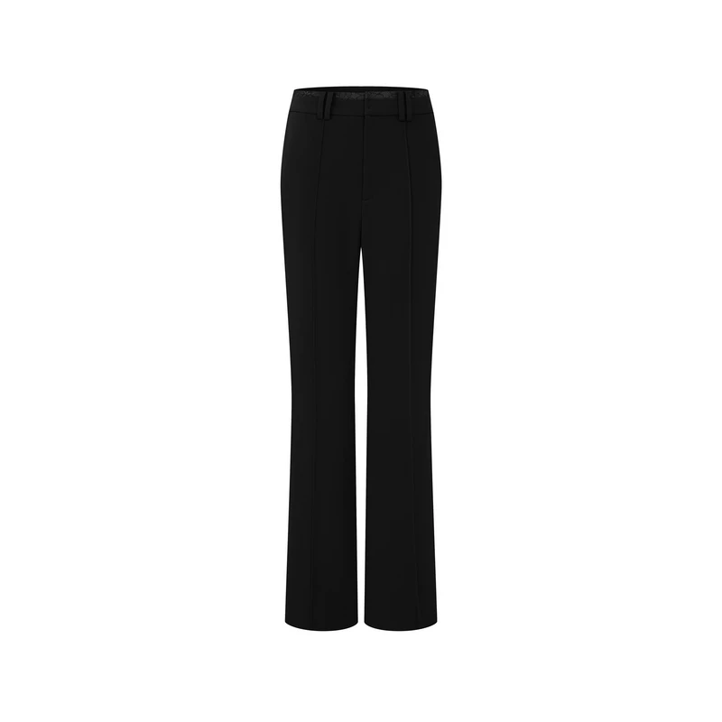Women's Natural waist Polyester blend Flared Pants