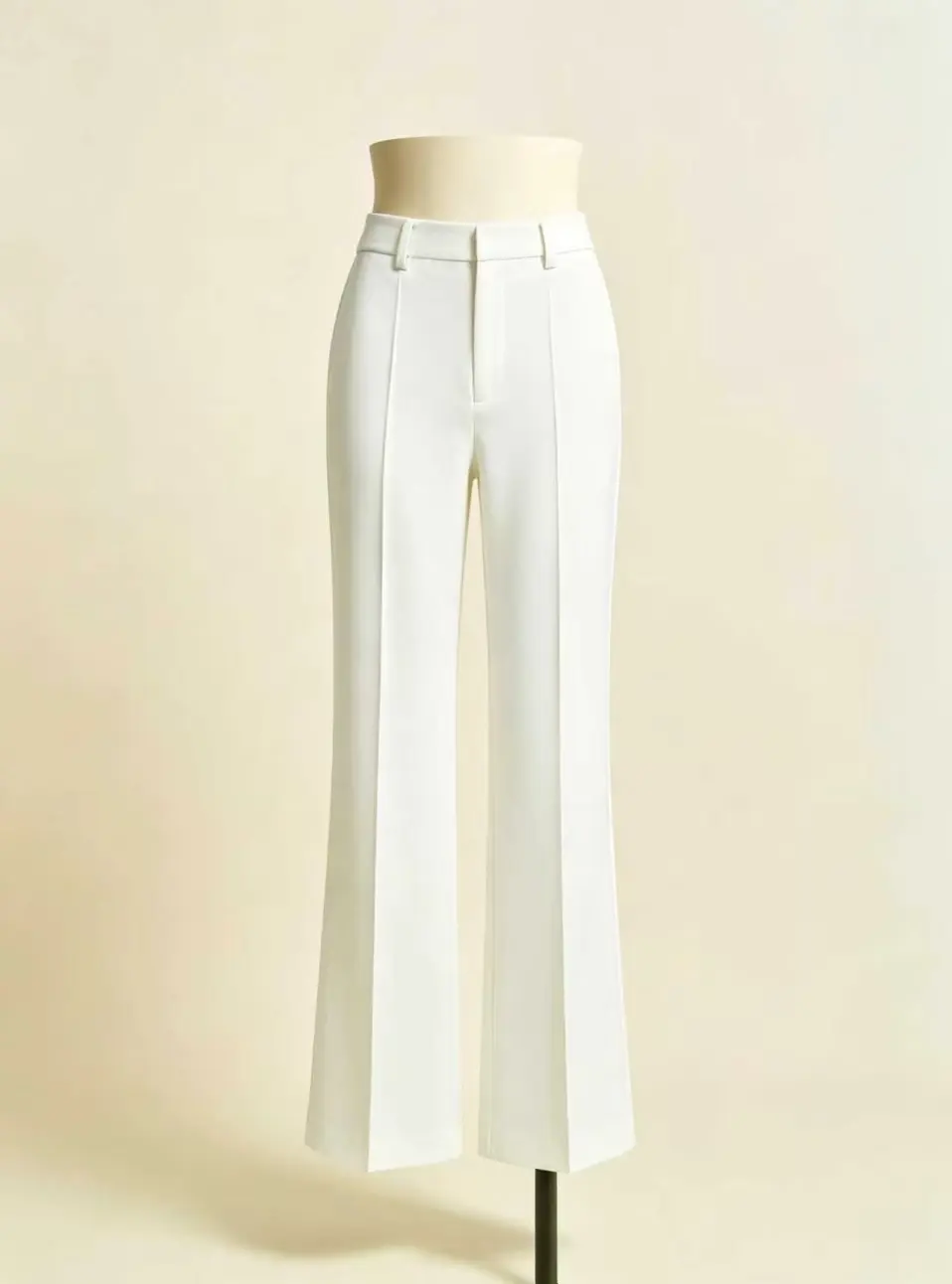 Women's Natural waist Polyester blend Flared Pants