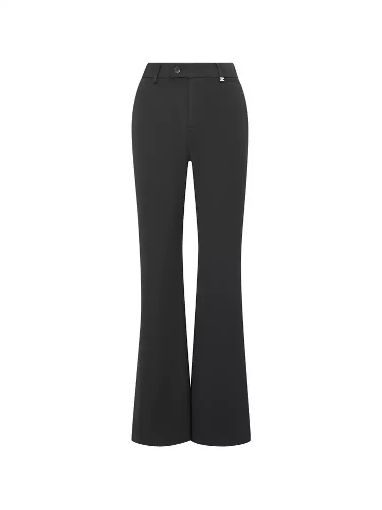 Women's Subtle Flare Casual Trousers With Forward Shifted Side Seams