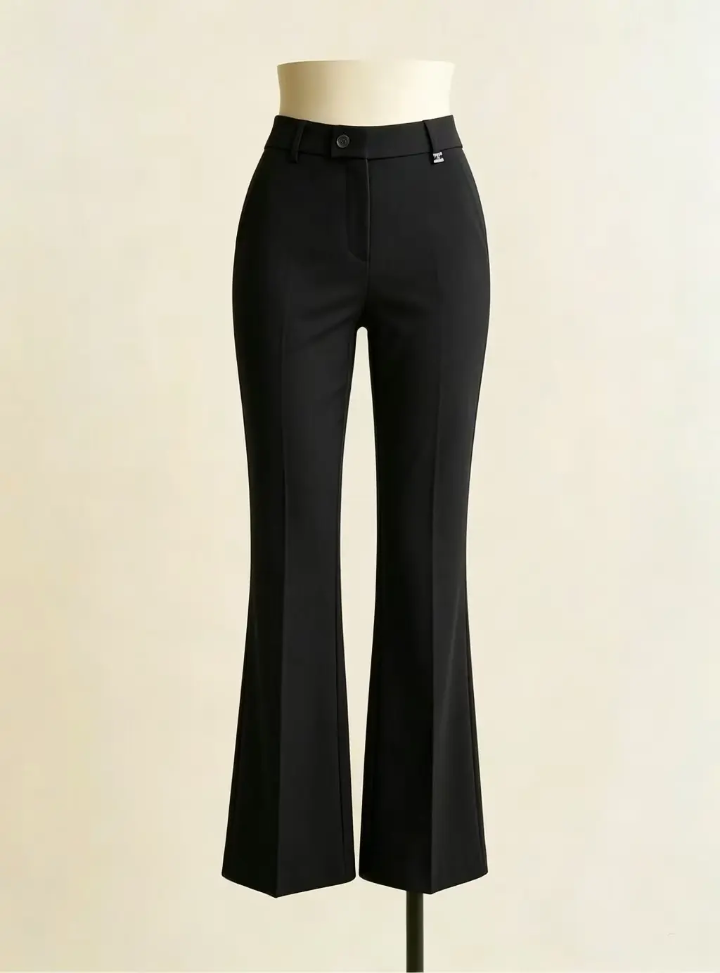 Women's Subtle Flare Casual Trousers With Forward Shifted Side Seams