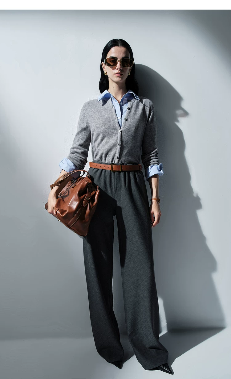 Women's Wide Leg Drawstring Trousers