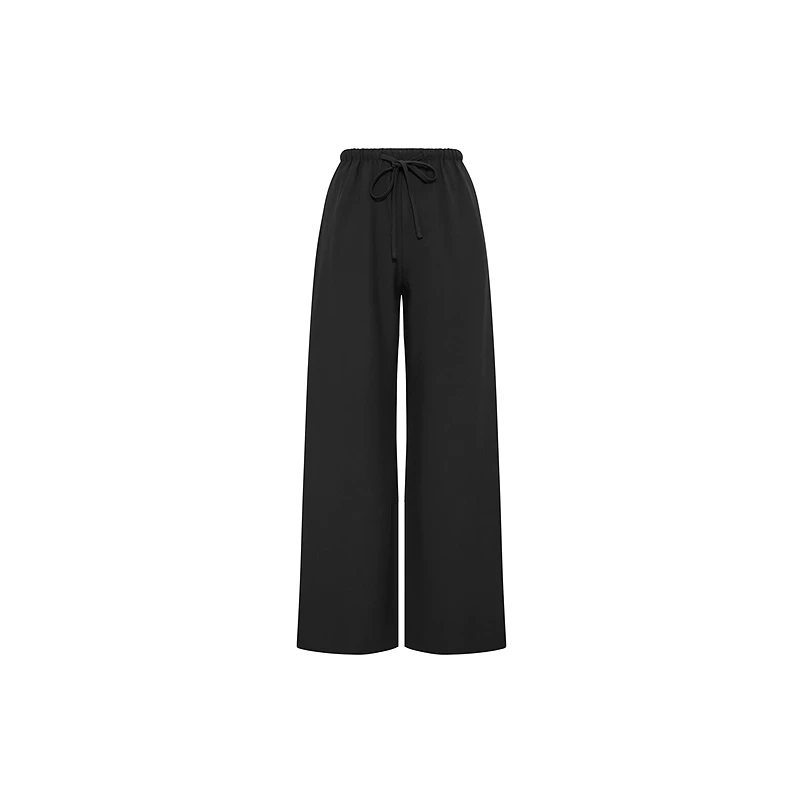 Women's Wide Leg Drawstring Trousers